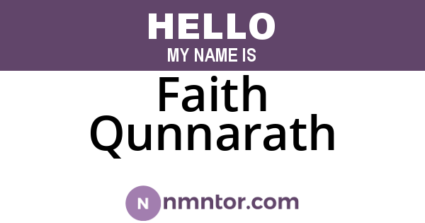 Faith Qunnarath