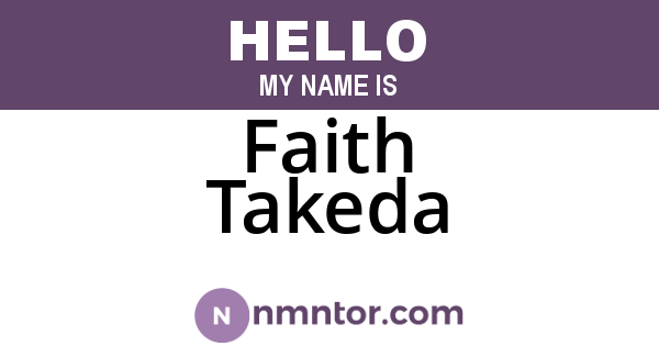 Faith Takeda