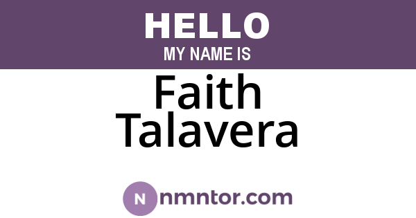 Faith Talavera