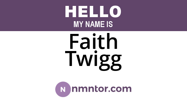 Faith Twigg