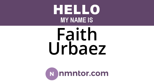 Faith Urbaez