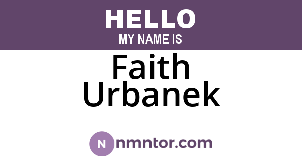 Faith Urbanek