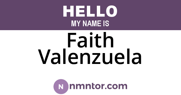 Faith Valenzuela