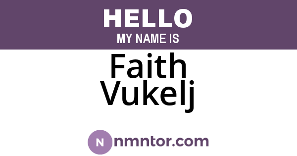 Faith Vukelj