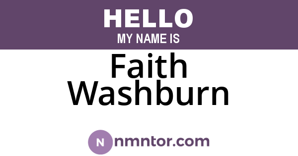 Faith Washburn