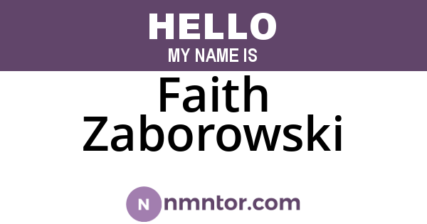 Faith Zaborowski