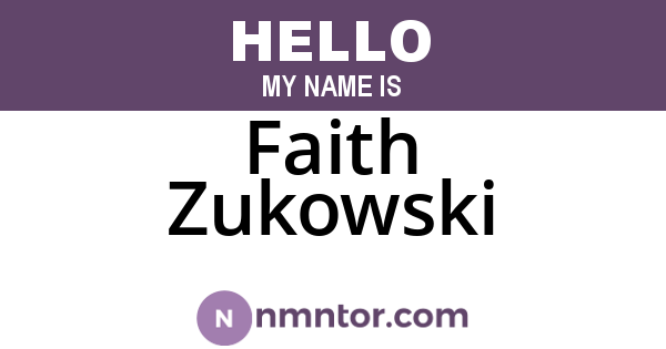 Faith Zukowski