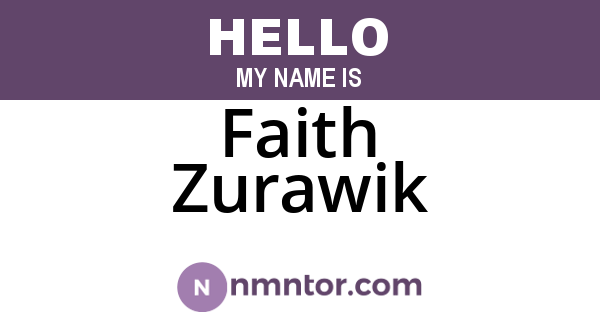 Faith Zurawik