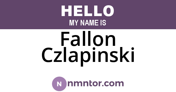 Fallon Czlapinski