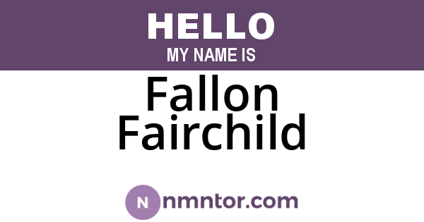 Fallon Fairchild