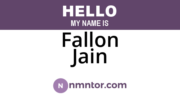 Fallon Jain