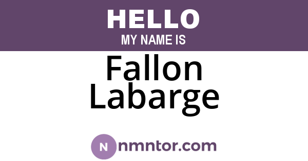 Fallon Labarge