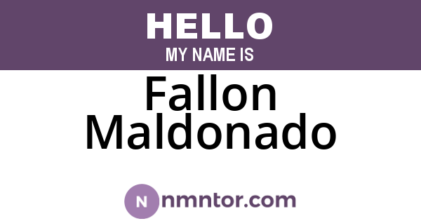Fallon Maldonado