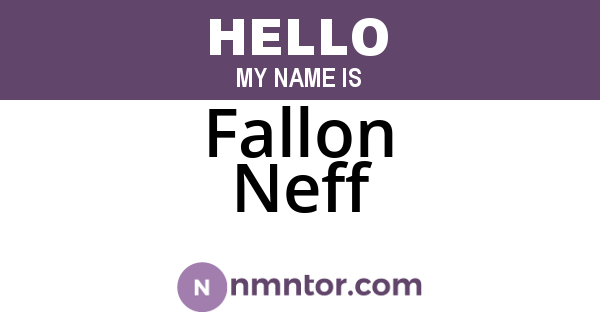Fallon Neff