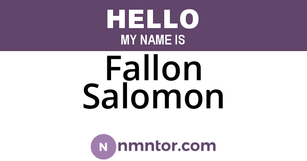 Fallon Salomon