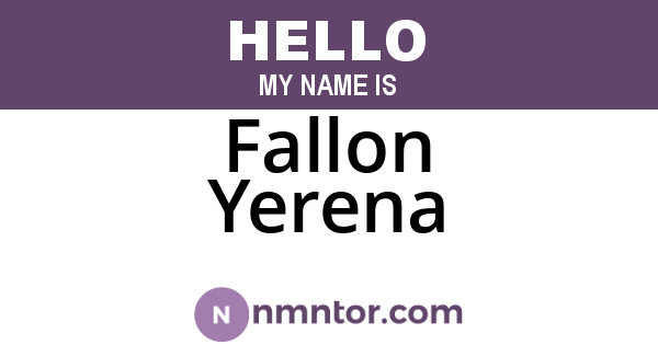 Fallon Yerena