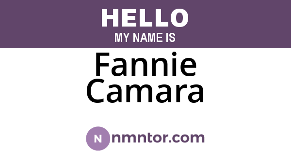 Fannie Camara