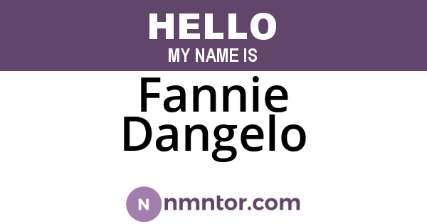 Fannie Dangelo