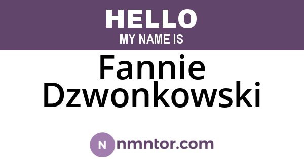 Fannie Dzwonkowski