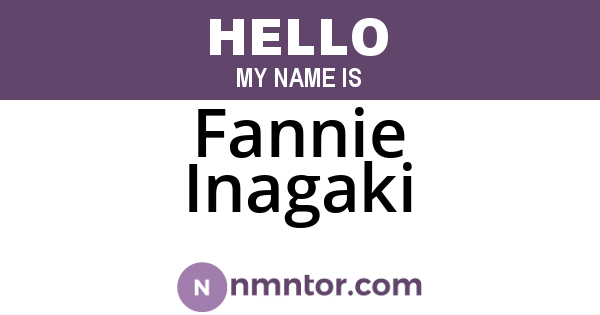 Fannie Inagaki