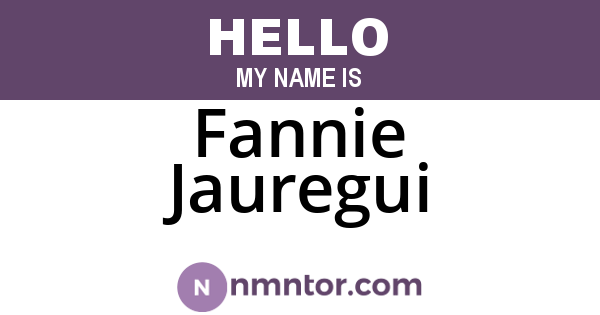 Fannie Jauregui