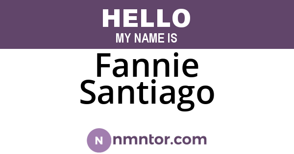 Fannie Santiago