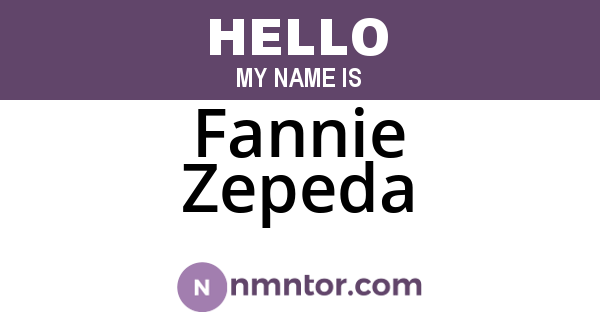 Fannie Zepeda
