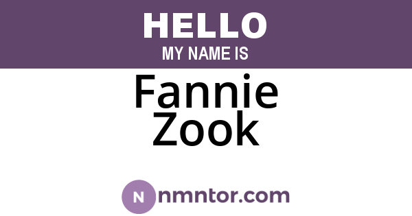 Fannie Zook