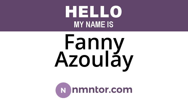 Fanny Azoulay