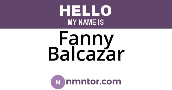 Fanny Balcazar