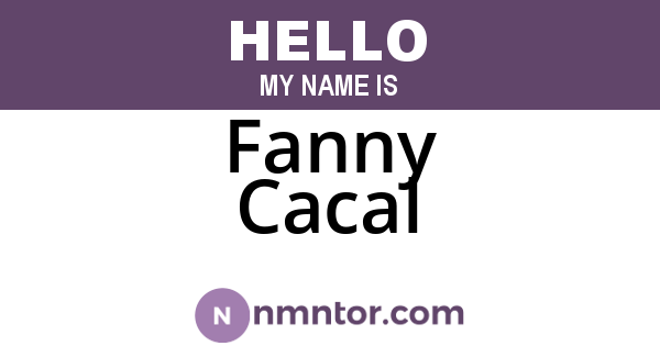 Fanny Cacal