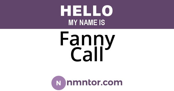 Fanny Call