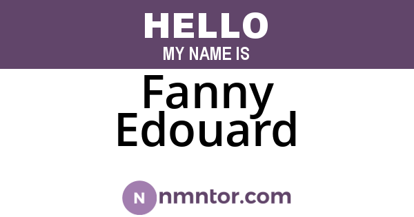 Fanny Edouard