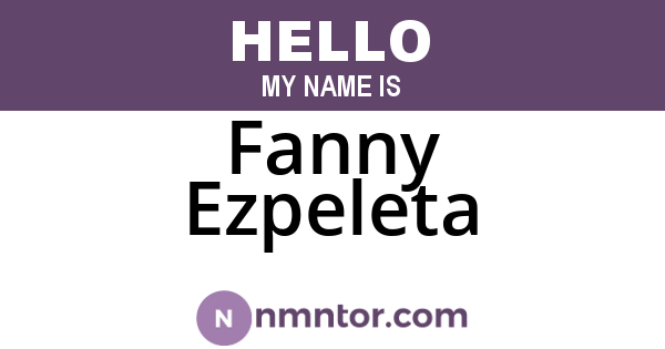 Fanny Ezpeleta