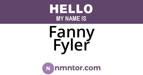 Fanny Fyler