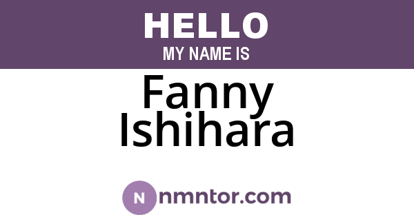 Fanny Ishihara