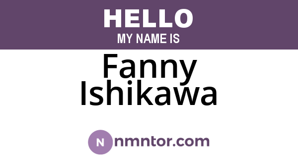 Fanny Ishikawa