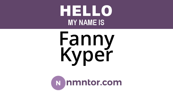 Fanny Kyper