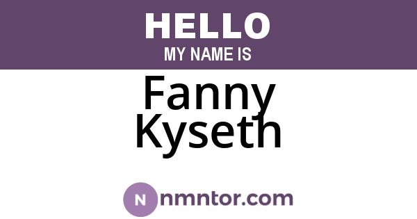 Fanny Kyseth