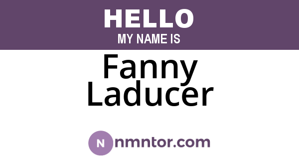 Fanny Laducer