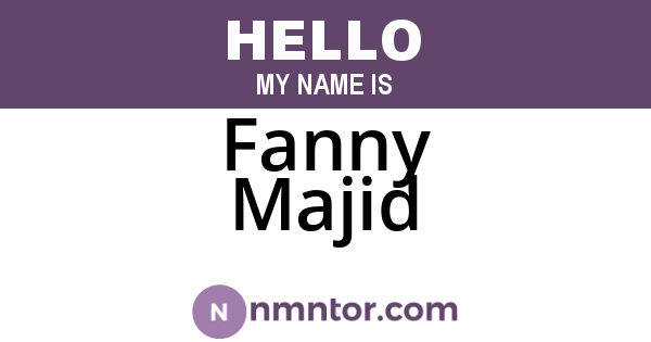 Fanny Majid