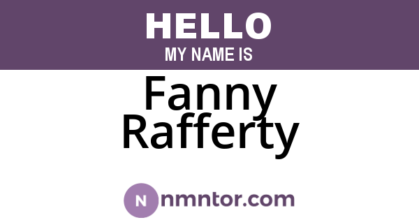 Fanny Rafferty