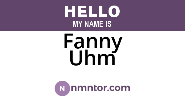 Fanny Uhm