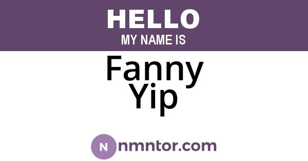 Fanny Yip