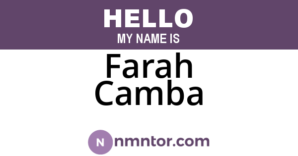 Farah Camba