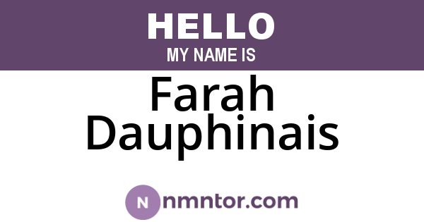Farah Dauphinais