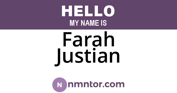 Farah Justian