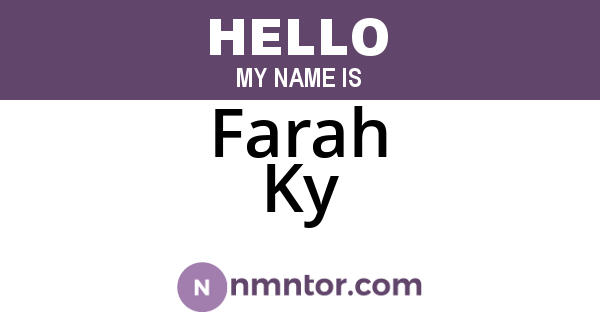 Farah Ky