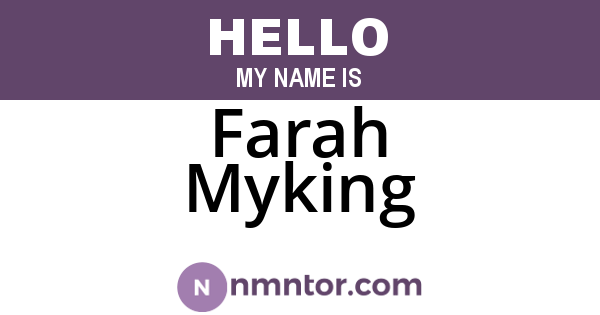 Farah Myking