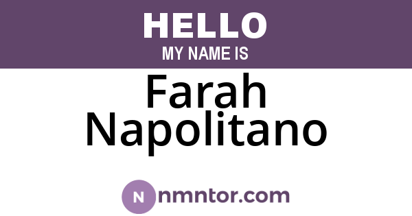 Farah Napolitano